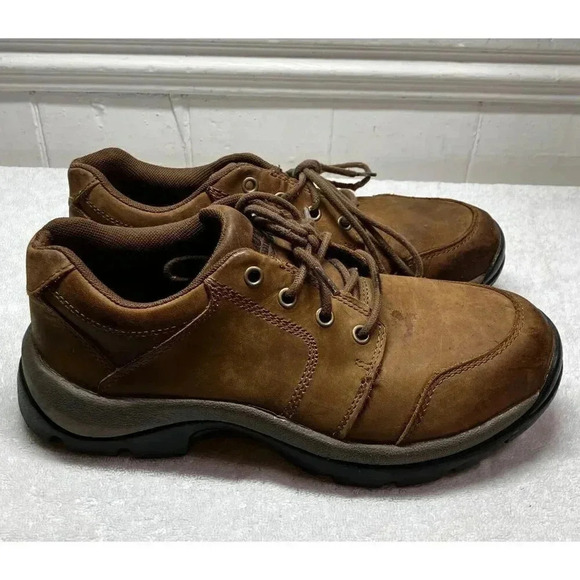 Duluth Trading Co Other - Duluth Trading Co Mens Wild Boar 61512 Oxford Leather Shoes Size 9M Brown AN GDD